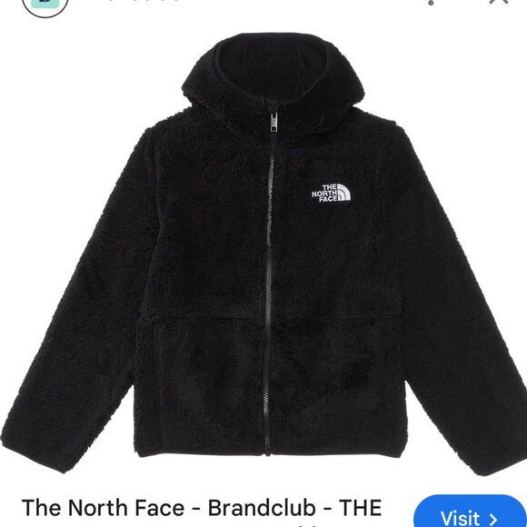 worn a few times THE NORTH FACE girls sherpa funnel fleece jacket 14/16 - Picture 1 of 1